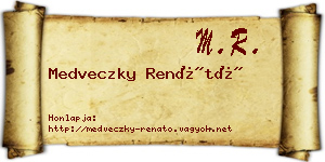 Medveczky Renátó névjegykártya