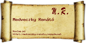 Medveczky Renátó névjegykártya